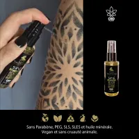 Huile pour tatouage terne | Shine CBD vegan – Black Mastang