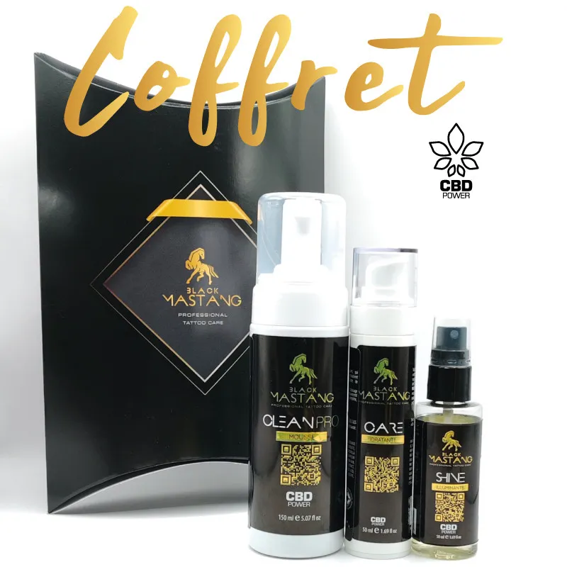 Coffret intégral tatouage CBD | CLEAN PRO, CARE et SHINE