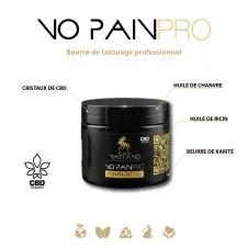 No Pain Pro - Beurre Tatouage CBD 150ml | Confort & Préparation Peau