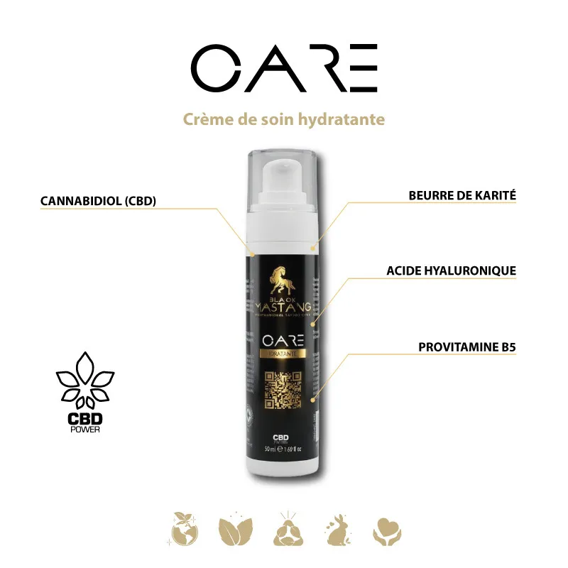 Crème pour tatouage en cicatrisation | Care CBD vegan – Black Mastang